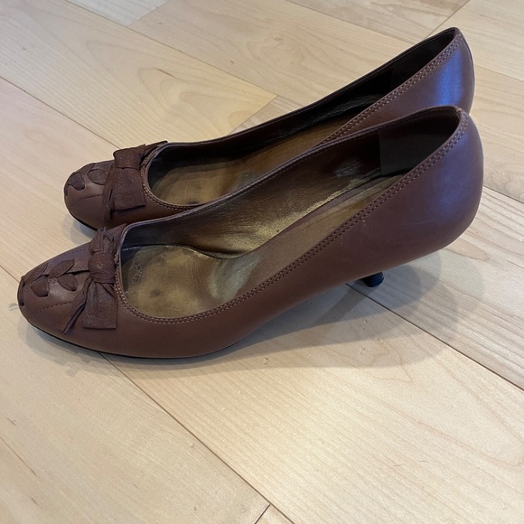 Miu Miu Brown Leather Heels - Picture 3 of 7